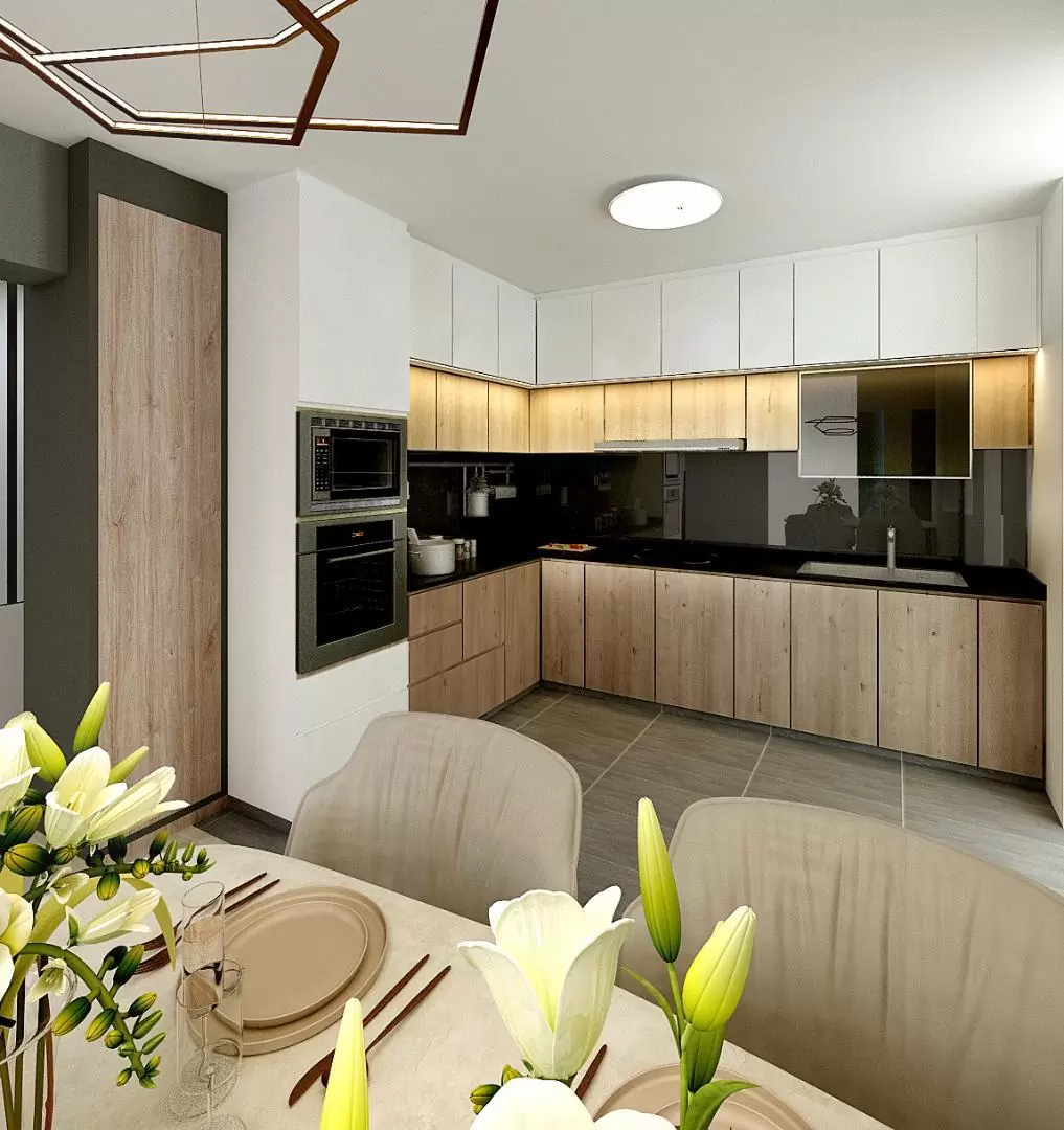 woodlands-4-room-hdb-kitchen-interior design